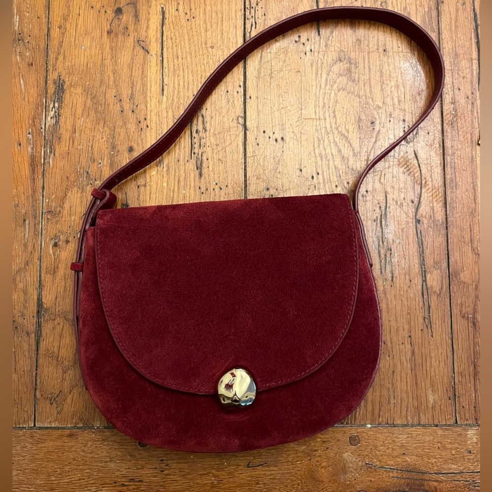 Madewell “Dakota Saddle Crossbody Bag” in Garnet Stone - Picture 8 of 10